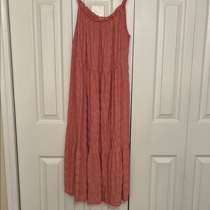 Elegant Pink Sleeveless Dress